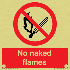 No naked flames